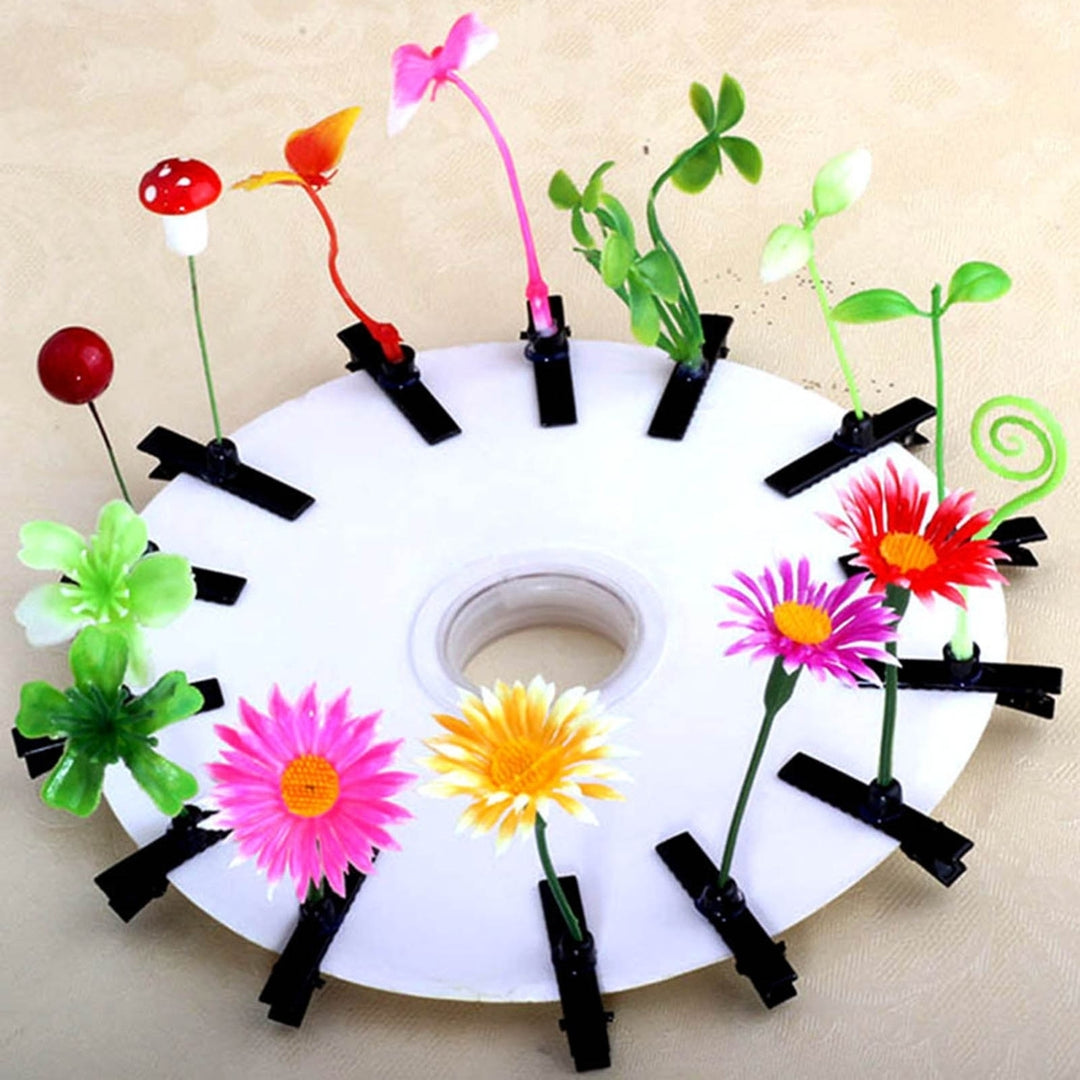 Children Hair Clip Portable Mini Creative Bean Sprout Anti-slip Girls Hair Pin Hair Styling Tool Image 1