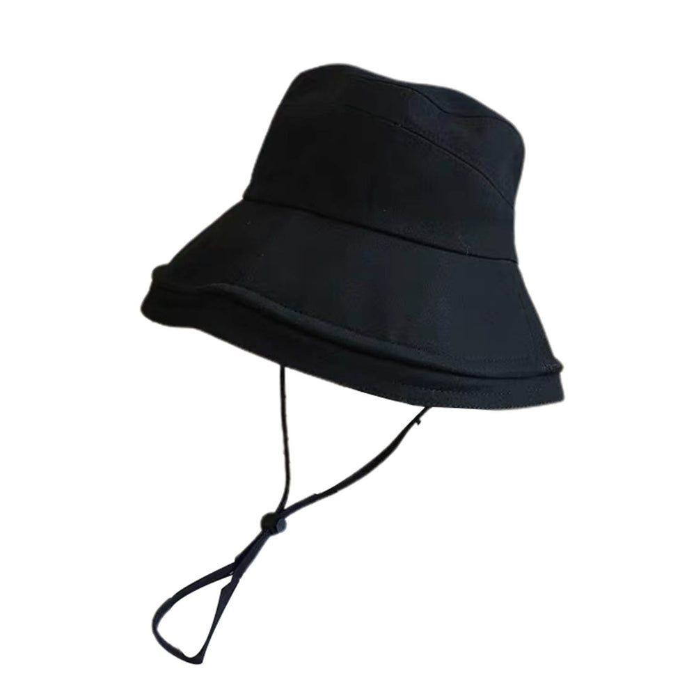 Sun Hat Breathable All-match One Size Women Sun Protection Fisherman Beach Hat for Daily Wear Image 2