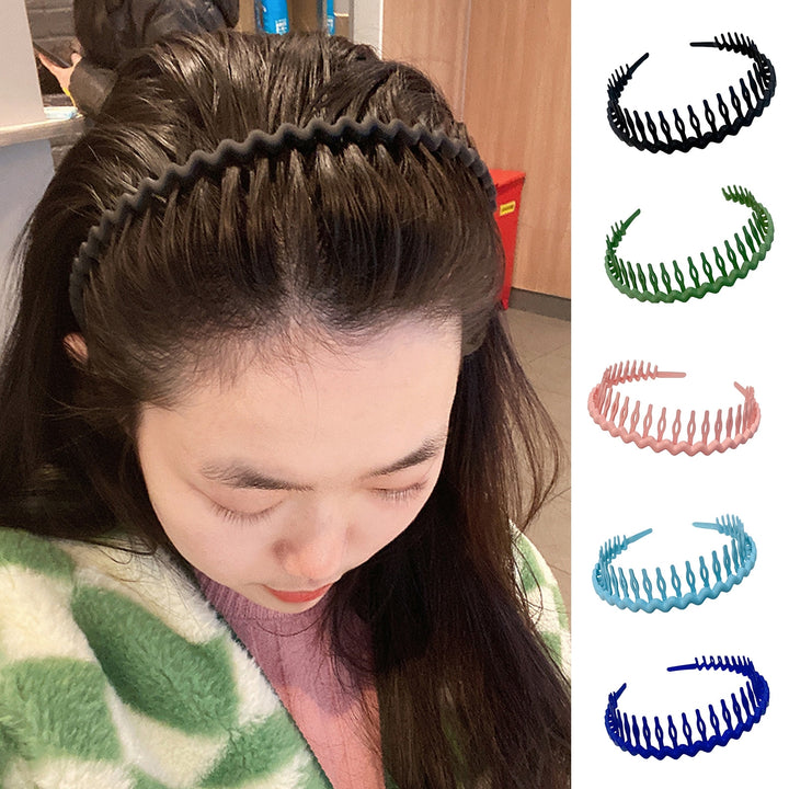 Hair Band Hair Comb Style Fine Workmanship Lightweight Fashion Simple Headdress with Teeth for Party Image 9