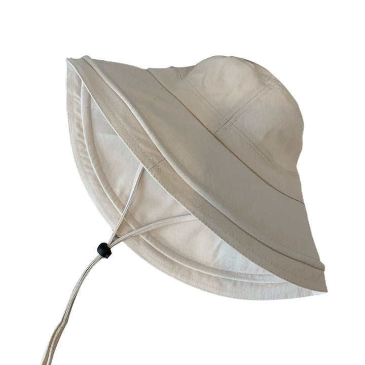 Sun Hat Breathable All-match One Size Women Sun Protection Fisherman Beach Hat for Daily Wear Image 6