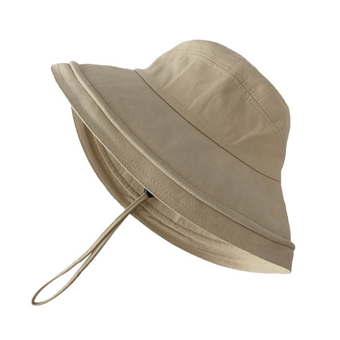 Sun Hat Breathable All-match One Size Women Sun Protection Fisherman Beach Hat for Daily Wear Image 7