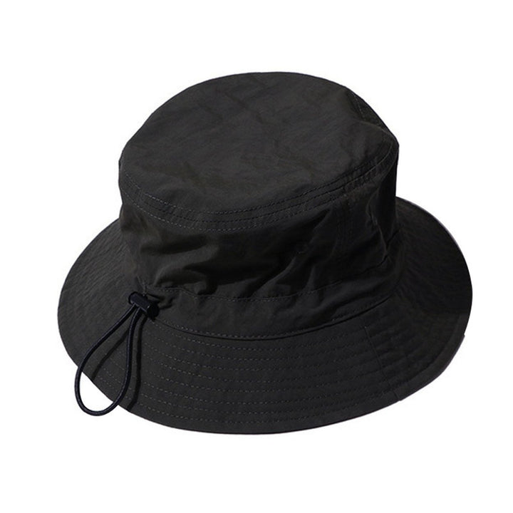 Men Sun Hat Solid Color Anti-UV Unisex Flat Top Sunscreen Lady Fisherman Hat Outdoor Hat Image 1