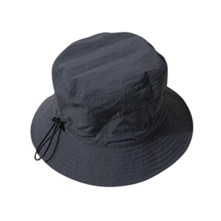 Men Sun Hat Solid Color Anti-UV Unisex Flat Top Sunscreen Lady Fisherman Hat Outdoor Hat Image 3