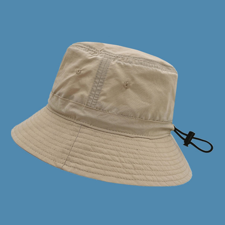 Men Sun Hat Solid Color Anti-UV Unisex Flat Top Sunscreen Lady Fisherman Hat Outdoor Hat Image 8