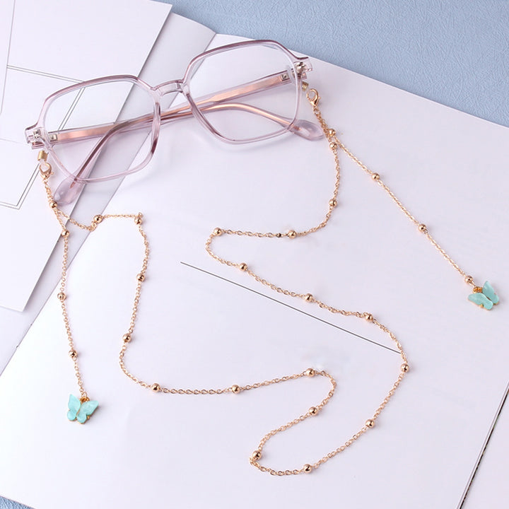 Glasses Chain Simple Style Reusable Alloy Women Eyeglasses Butterfly Chain Decoration for Female Image 11