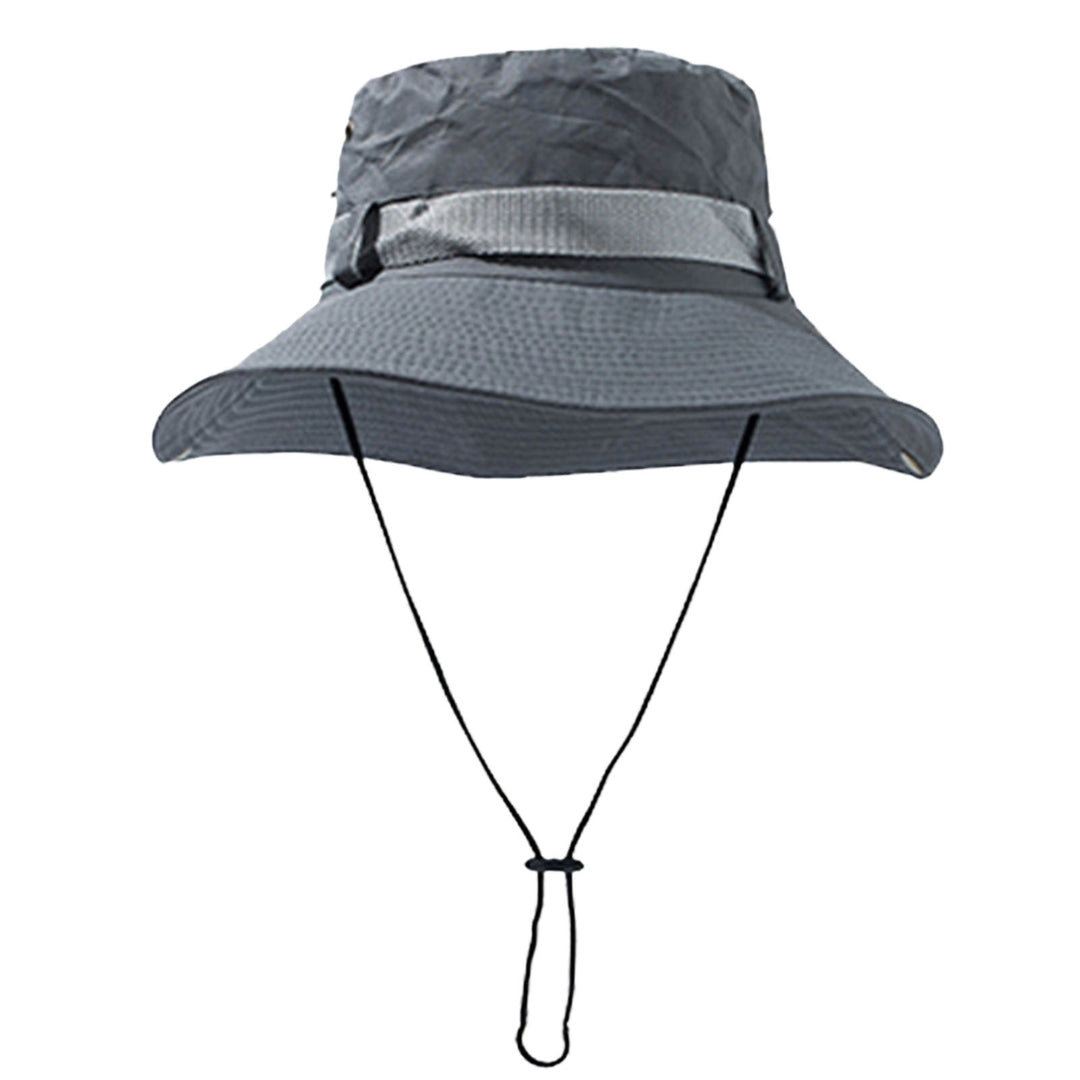 Summer Hat Wide Brim Unisex Hollow Out Super Breathable Sunshade Outdoor Hat Climbing Supply Image 4