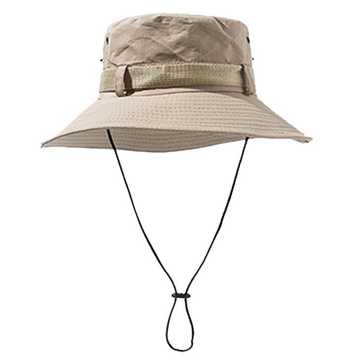 Summer Hat Wide Brim Unisex Hollow Out Super Breathable Sunshade Outdoor Hat Climbing Supply Image 1