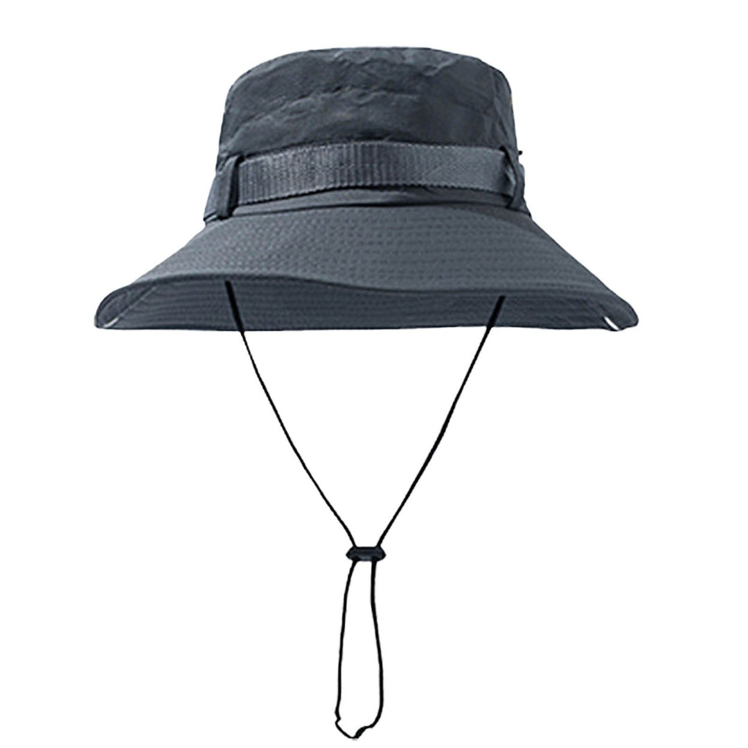 Summer Hat Wide Brim Unisex Hollow Out Super Breathable Sunshade Outdoor Hat Climbing Supply Image 1