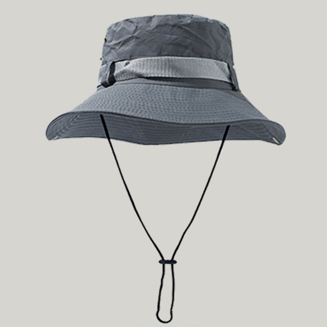 Summer Hat Wide Brim Unisex Hollow Out Super Breathable Sunshade Outdoor Hat Climbing Supply Image 12