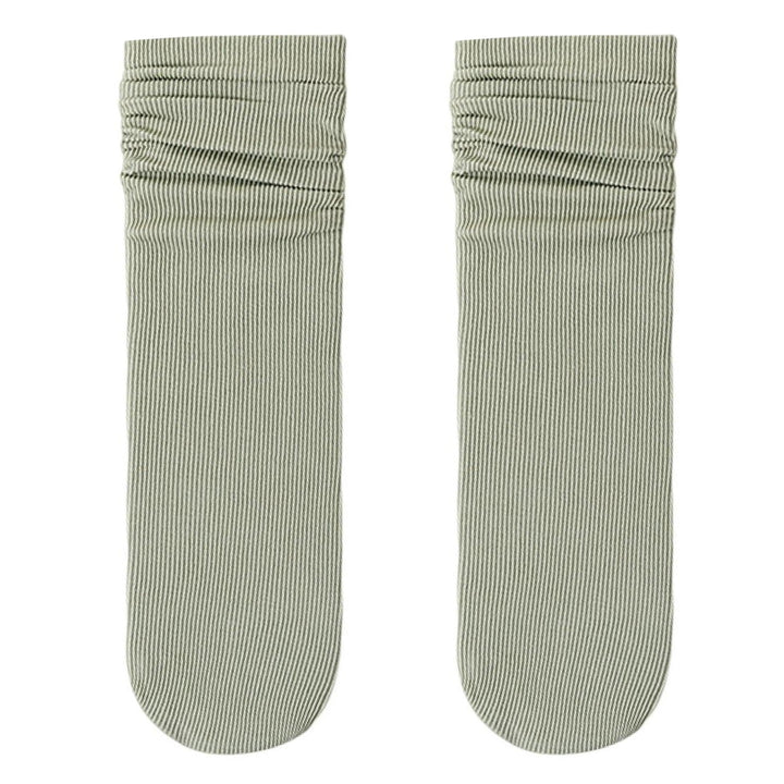 1 Pair Ice Socks Ultra-thin Comfortable Velvet Summer Middle Tube Women Pile Socks Stockings for Daily  Life Image 8