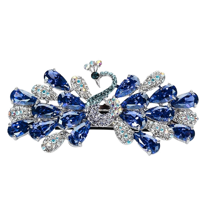 Hair Clip Shiny Anti-skid Faux Crystal Anti-deformed Anti-slip Hair Pin Hair Accessory Image 3