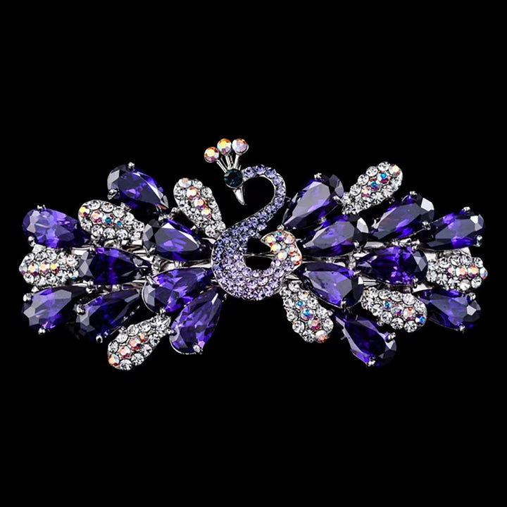 Hair Clip Shiny Anti-skid Faux Crystal Anti-deformed Anti-slip Hair Pin Hair Accessory Image 10