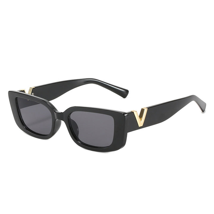 Women Sunglasses Square Frame Simple Clear View Cool Solid Color Sun Protection Unisex Style UV Protection Men Image 3