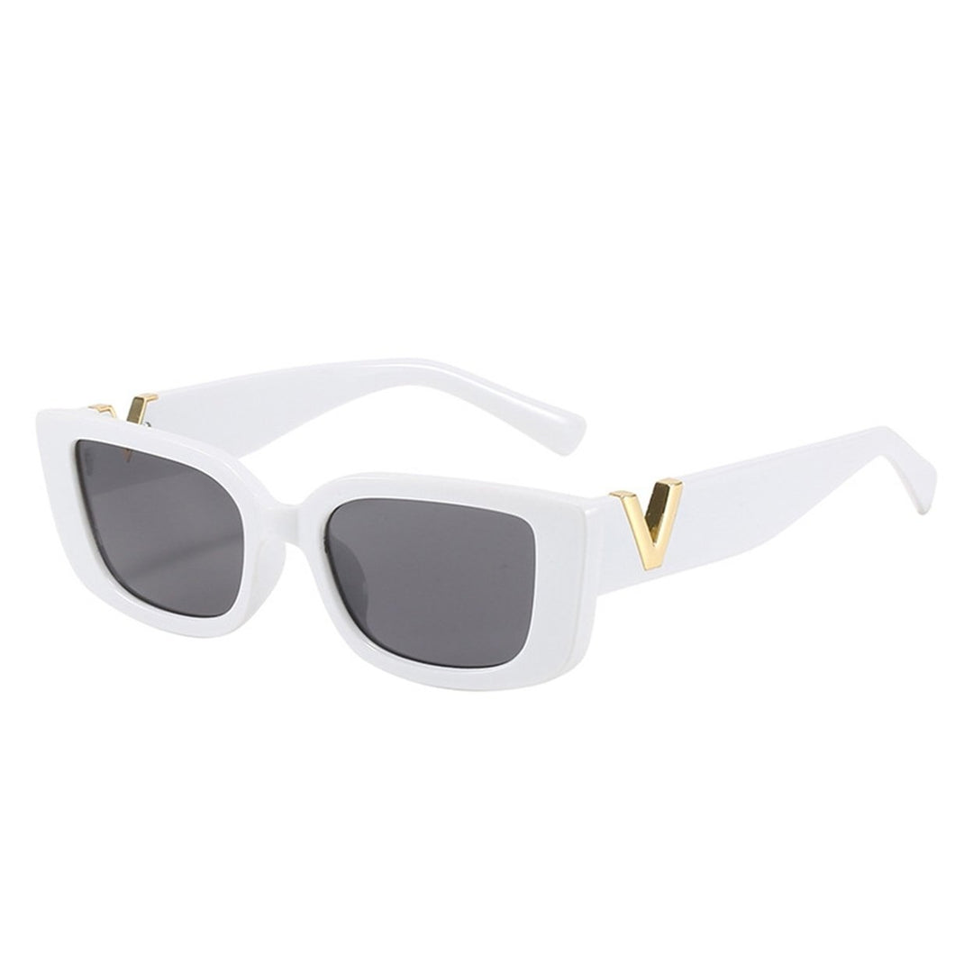 Women Sunglasses Square Frame Simple Clear View Cool Solid Color Sun Protection Unisex Style UV Protection Men Image 1