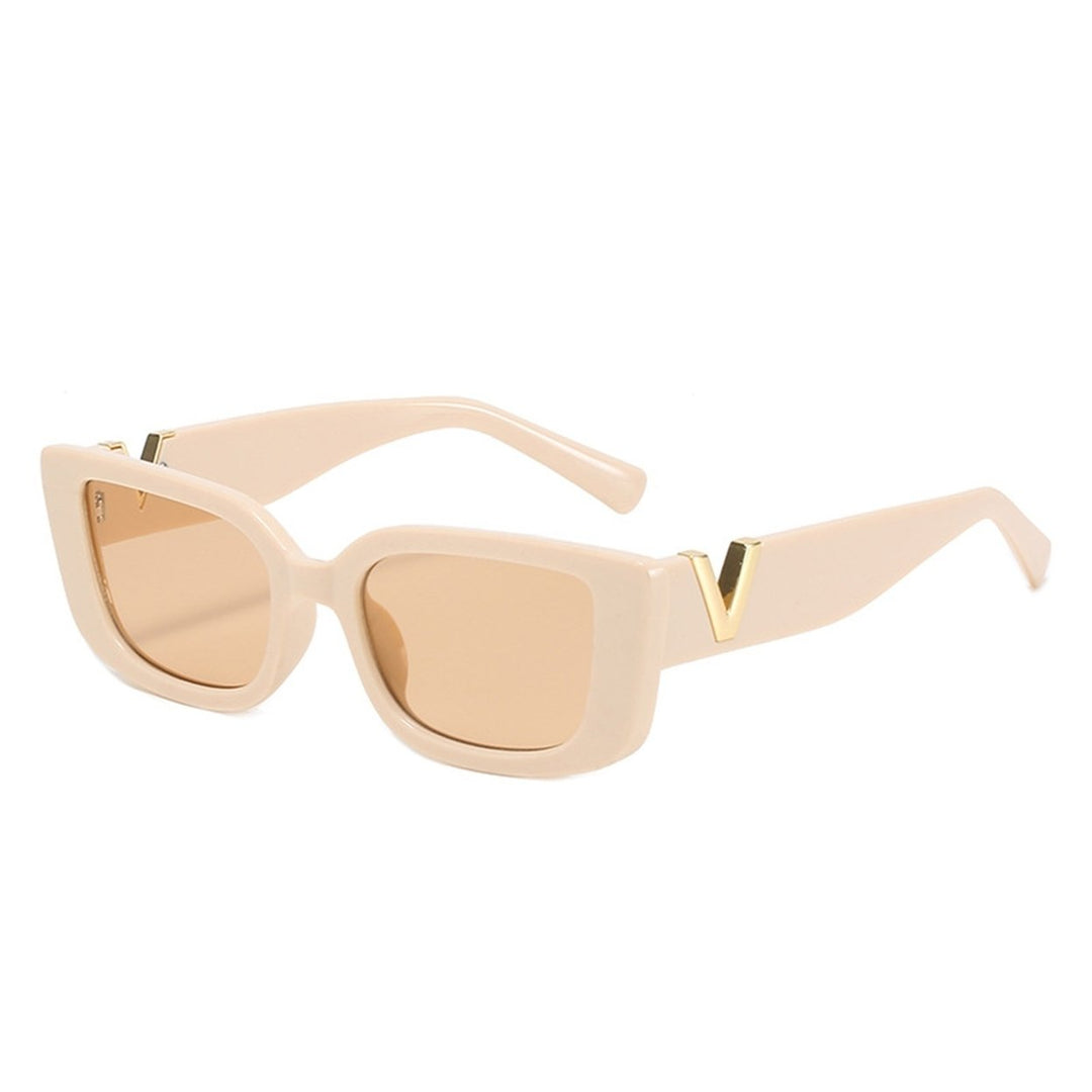 Women Sunglasses Square Frame Simple Clear View Cool Solid Color Sun Protection Unisex Style UV Protection Men Image 1
