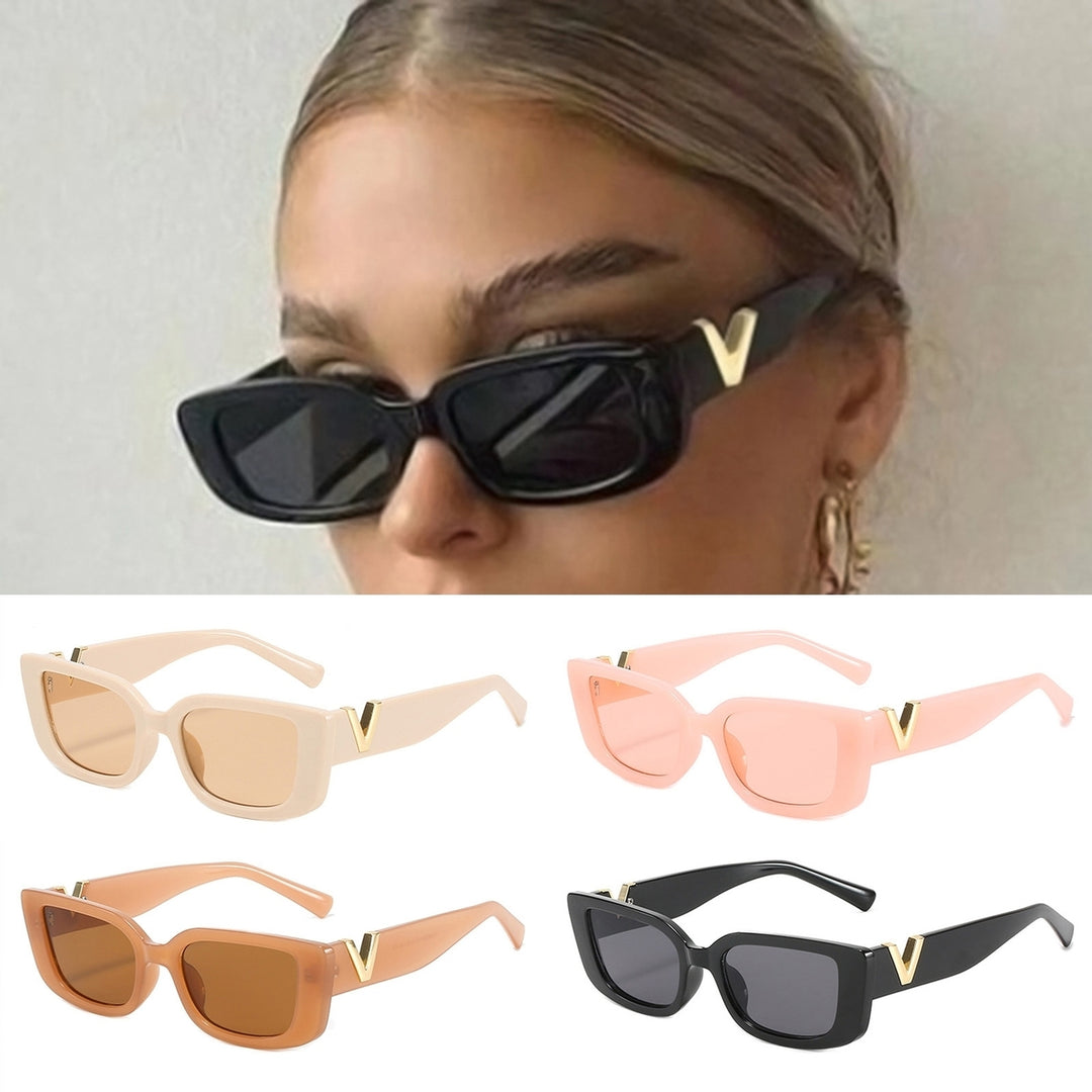 Women Sunglasses Square Frame Simple Clear View Cool Solid Color Sun Protection Unisex Style UV Protection Men Image 12