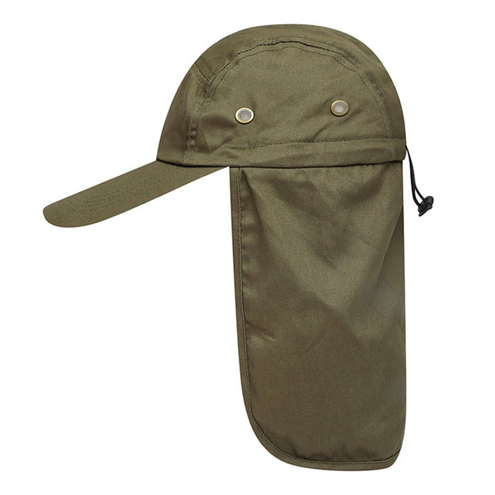 Peaked Hat Unisex Breathable Space-saving Washable Foldable Portable Baseball Hat Neck Protection Camping Climbing Hat Image 1