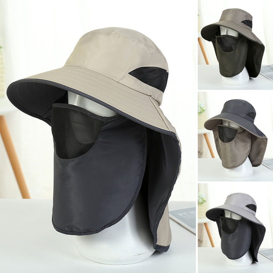 Sun Hat Breathable Wide Brim Outdoor Supplies Summer Fisherman Hat for Camping Image 1