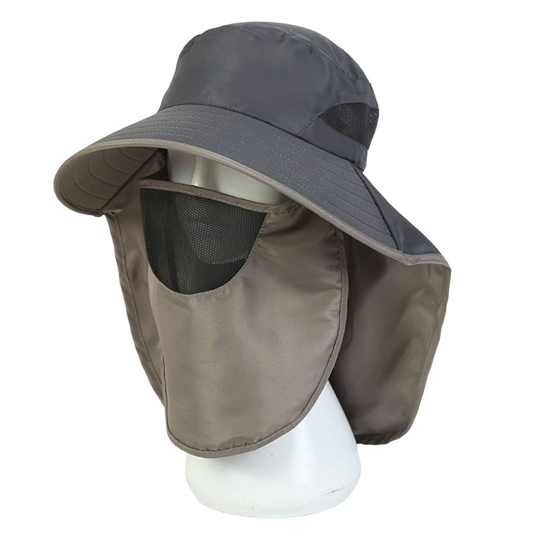 Sun Hat Breathable Wide Brim Outdoor Supplies Summer Fisherman Hat for Camping Image 1