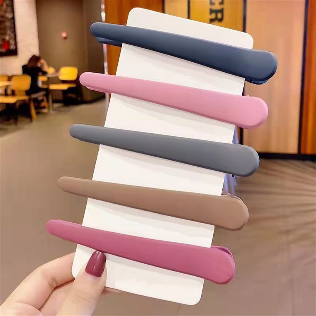 Styling Hairclip Solid Color Durable Portable Long Sturdy Fix Hair Lightweight Non-Slip Salon Sectioning Clip Hairstyle Image 11