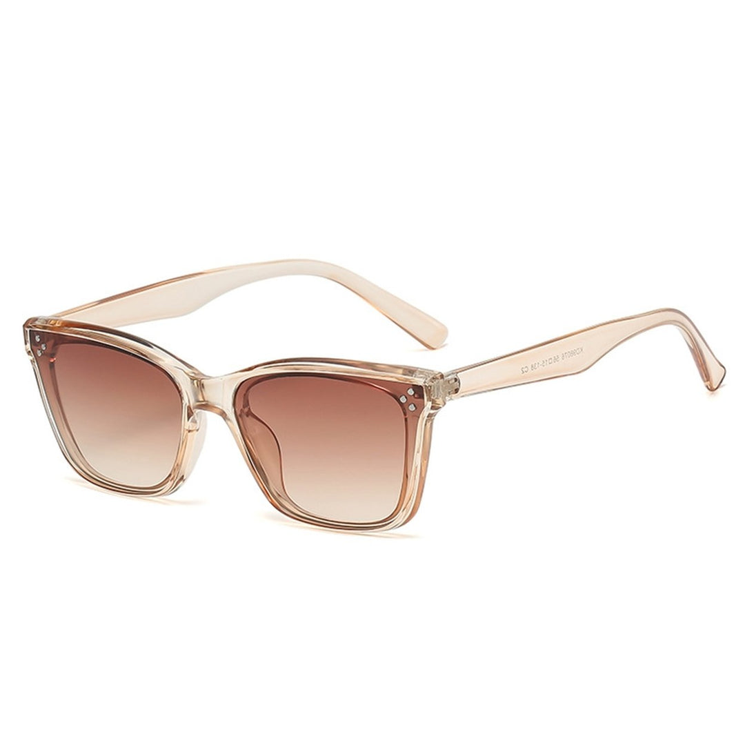 Women Sunglasses Square Frame Simple Style Classic Retro Clear Lens Sun-resistant Ultra-light UV Protection Adults Image 3