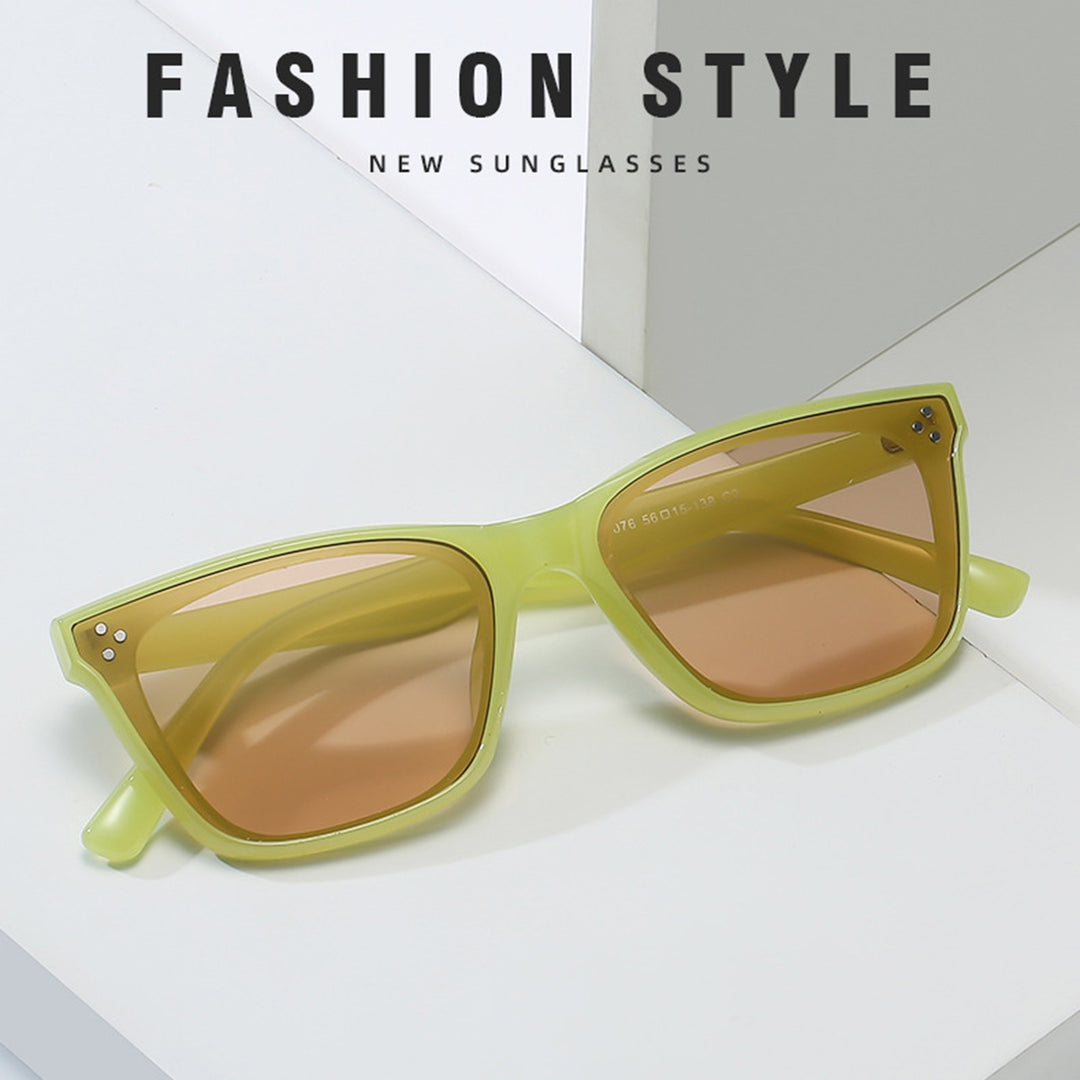 Women Sunglasses Square Frame Simple Style Classic Retro Clear Lens Sun-resistant Ultra-light UV Protection Adults Image 10