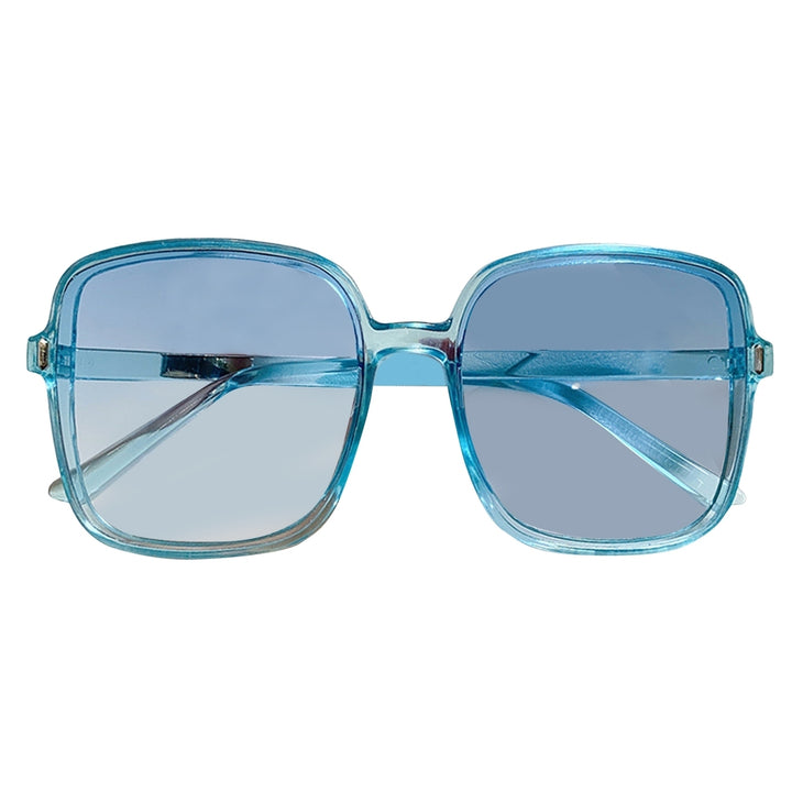 Sunglasses All-match Clear UV-proof` Ultralight Fashion Big Square Frame Gradient Sun Glasses for Taking Vacation Image 3