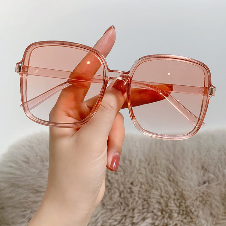 Sunglasses All-match Clear UV-proof` Ultralight Fashion Big Square Frame Gradient Sun Glasses for Taking Vacation Image 10