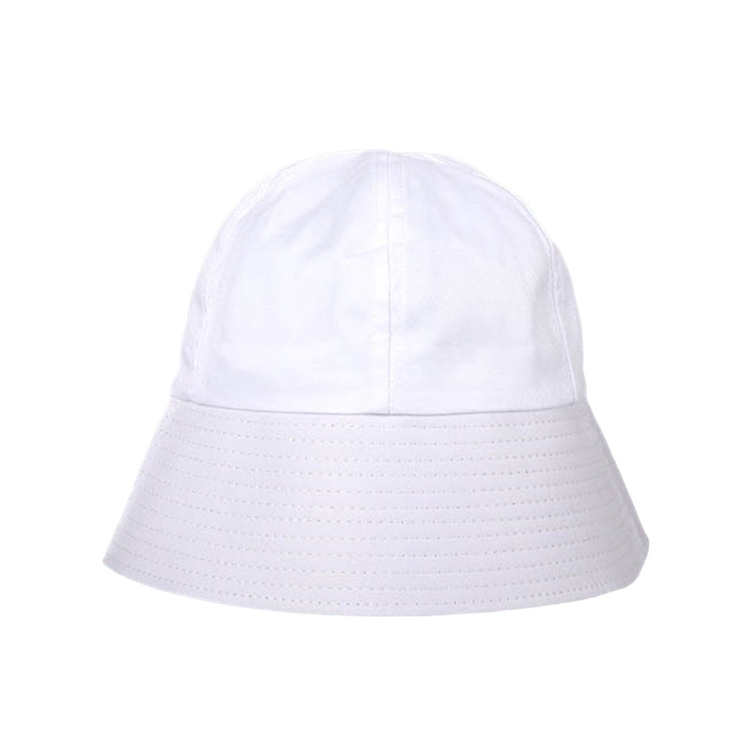 Sun Cap Foldable Sun Block Solid Color Bucket Hat Packable Fisherman Cap for Outdoor Image 3