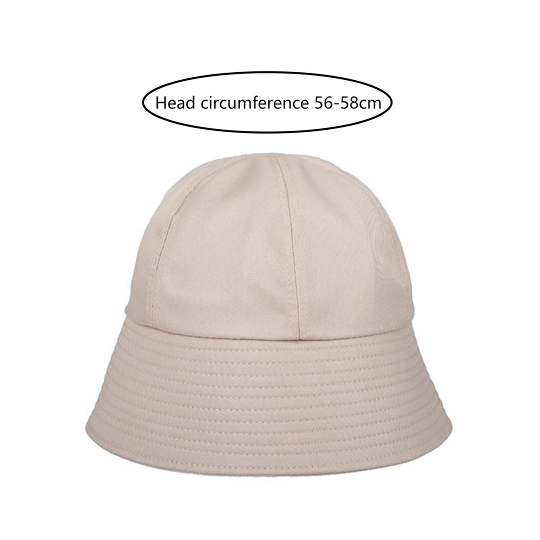 Sun Cap Foldable Sun Block Solid Color Bucket Hat Packable Fisherman Cap for Outdoor Image 10