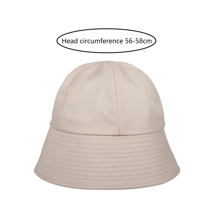 Sun Cap Foldable Sun Block Solid Color Bucket Hat Packable Fisherman Cap for Outdoor Image 10