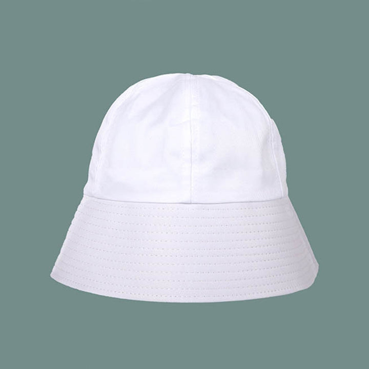 Sun Cap Foldable Sun Block Solid Color Bucket Hat Packable Fisherman Cap for Outdoor Image 12