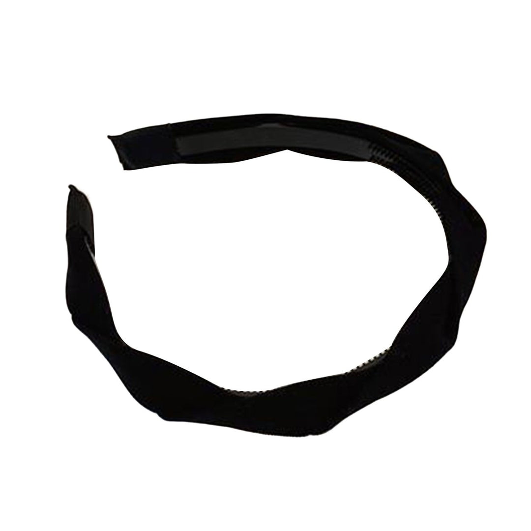 Hair Band All-match Non-yellowing Elegant Decorative Headdress Women Solid Color Wide Braided Headband for Dating Image 1