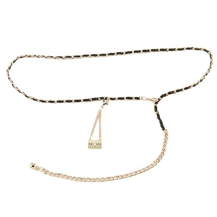 One-loop Waist Chains Mini Bag Metal Faux Gold All Match Belly Chain Party Body Chains for Dating Gifts Image 1