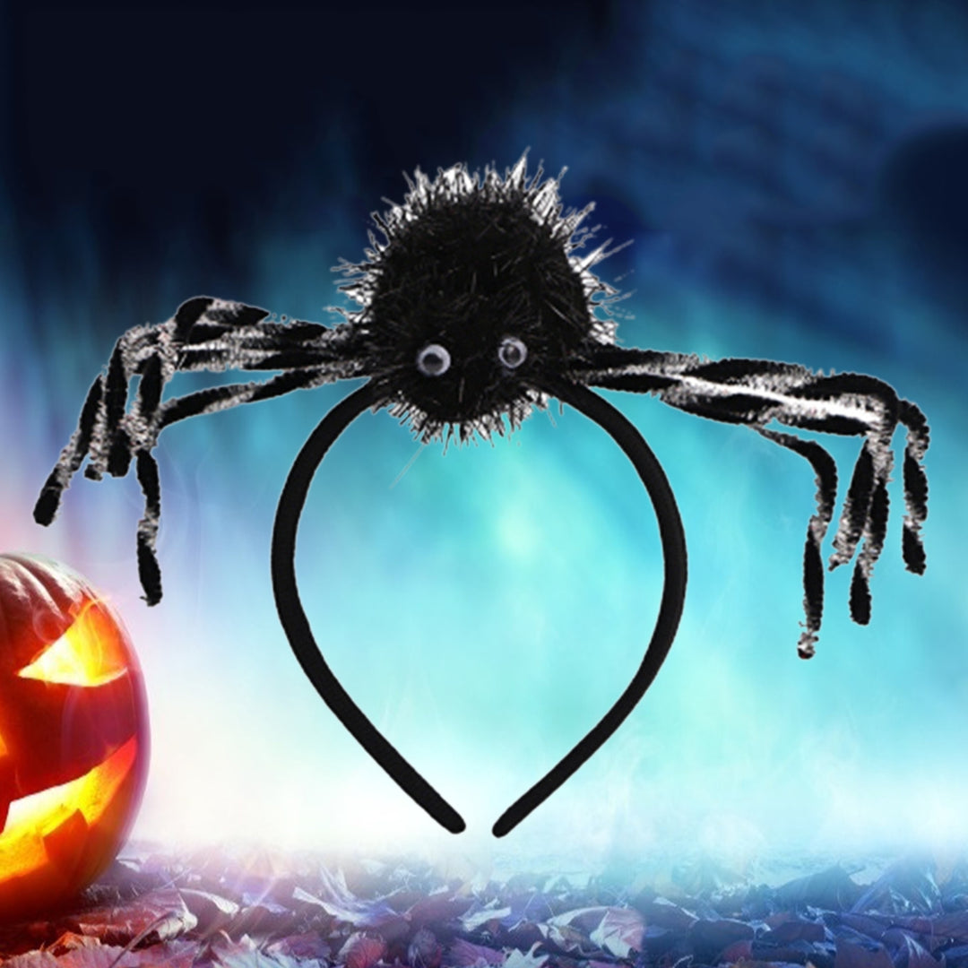 Spider Headband Multiple Styles Allergy Free Cloth Halloween Spider Costume Headwear Decor for Festival Image 7