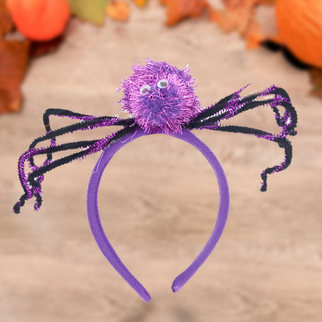 Spider Headband Multiple Styles Allergy Free Cloth Halloween Spider Costume Headwear Decor for Festival Image 8