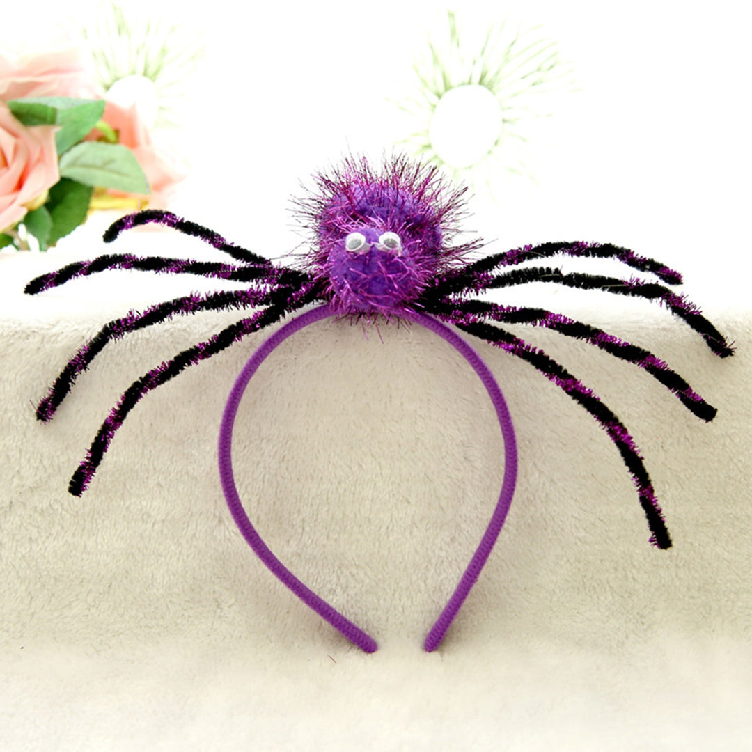 Spider Headband Multiple Styles Allergy Free Cloth Halloween Spider Costume Headwear Decor for Festival Image 10