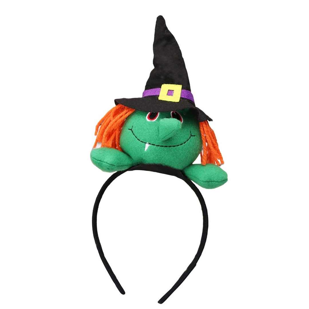 Halloween Headband Realistic Decorative Lightweight Halloween Fashion Pumpkin Bats Spider Headwear for Party Image 1