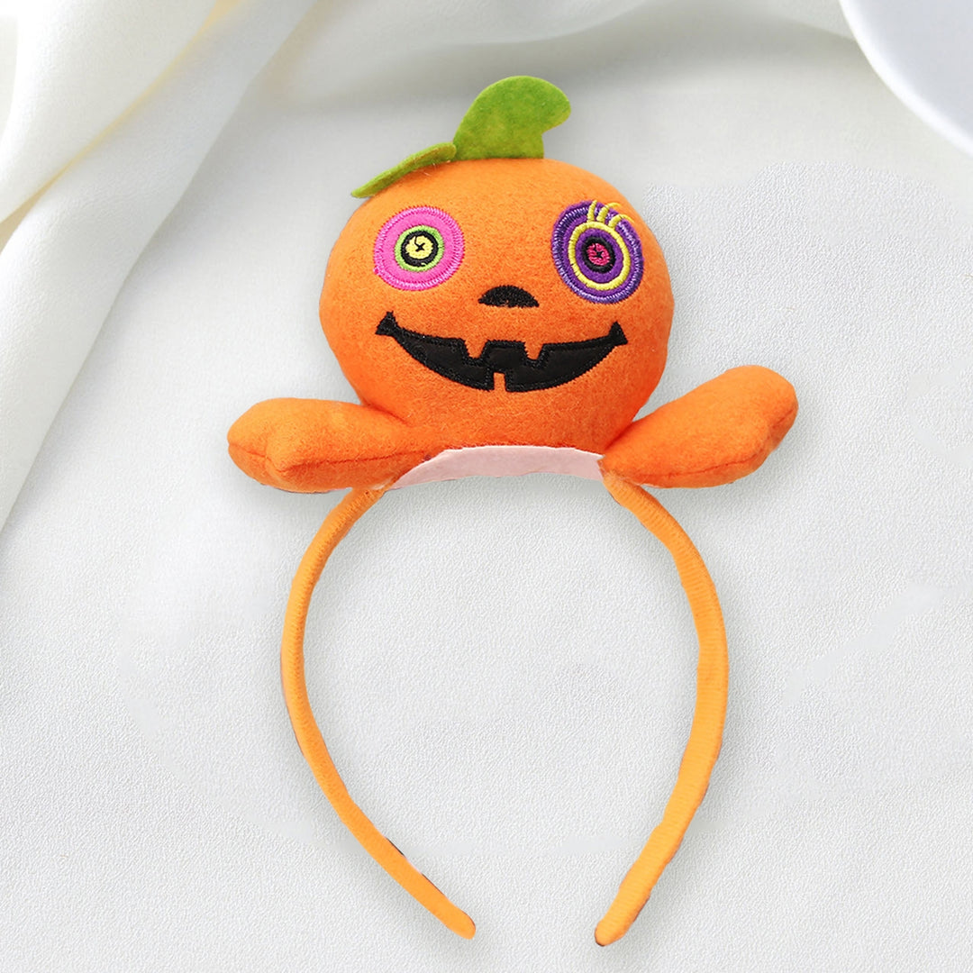 Halloween Headband Realistic Decorative Lightweight Halloween Fashion Pumpkin Bats Spider Headwear for Party Image 8