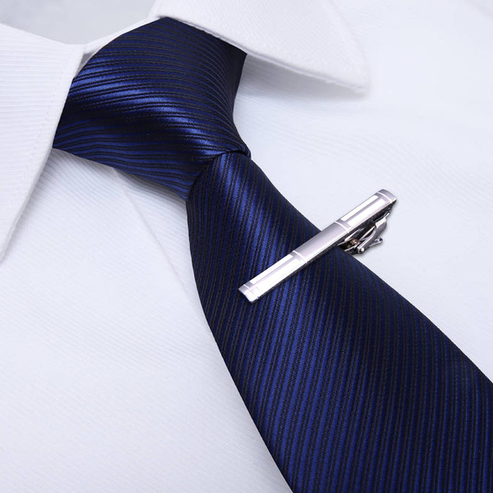 Men Tie Clip Fashion Pattern All Match Polished Accessory Smooth Surface Business Tie Clamp for Adult Image 10
