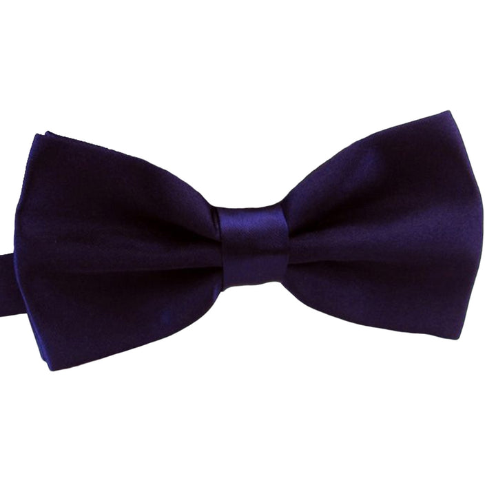 Men Tie Bow Smooth Solid Color Adjustable Lightweight Korean Style Wedding Tie for Party Banquet Prom Image 6