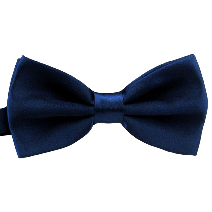 Men Tie Bow Smooth Solid Color Adjustable Lightweight Korean Style Wedding Tie for Party Banquet Prom Image 7
