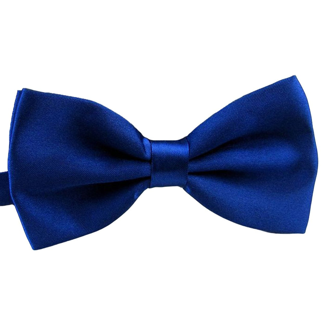 Men Tie Bow Smooth Solid Color Adjustable Lightweight Korean Style Wedding Tie for Party Banquet Prom Image 1