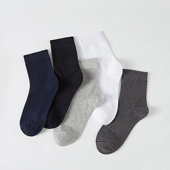 5 Pairs Spring Summer Men Socks High Elasticity Anti-friction Sweat-absorbent Socks for Sports Image 11