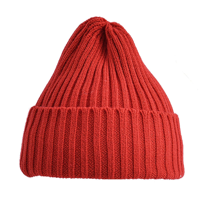 Ribbed Thickened Ear Protection Baby Beanie Winter Children Candy Colored Warm Knitted Hat Photography Props Image 4