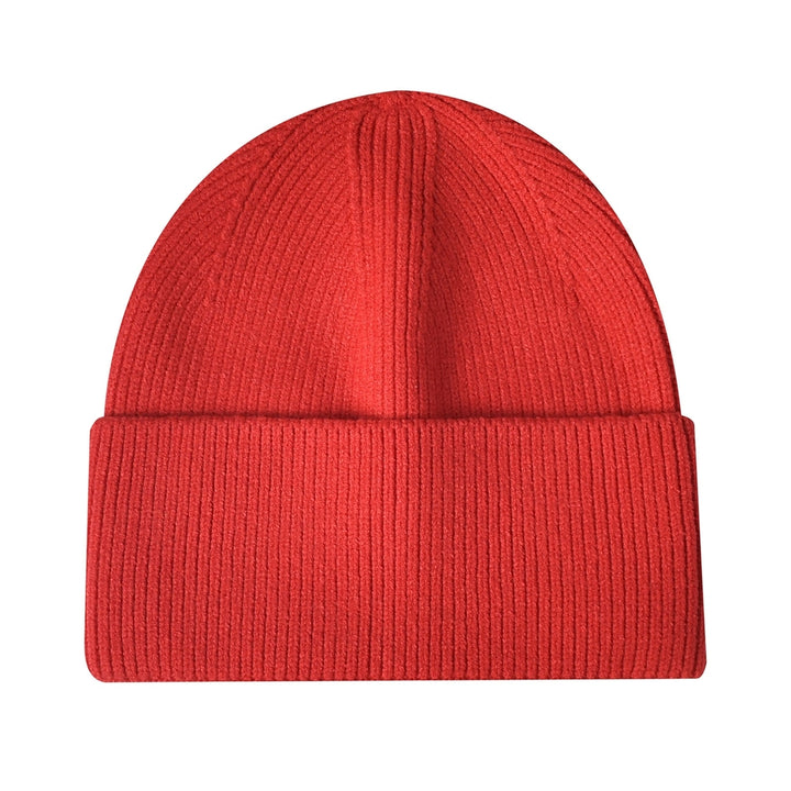 Ribbed Ear Flap Thickened Warm Winter Hat Unisex Solid Color Riding Knitted Beanie Cap Costume Accessories Image 3