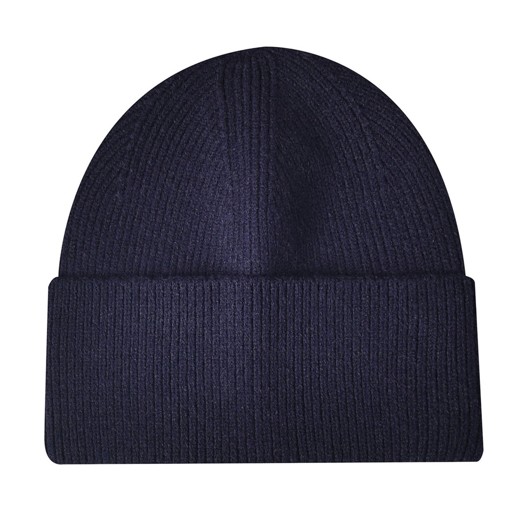 Ribbed Ear Flap Thickened Warm Winter Hat Unisex Solid Color Riding Knitted Beanie Cap Costume Accessories Image 12