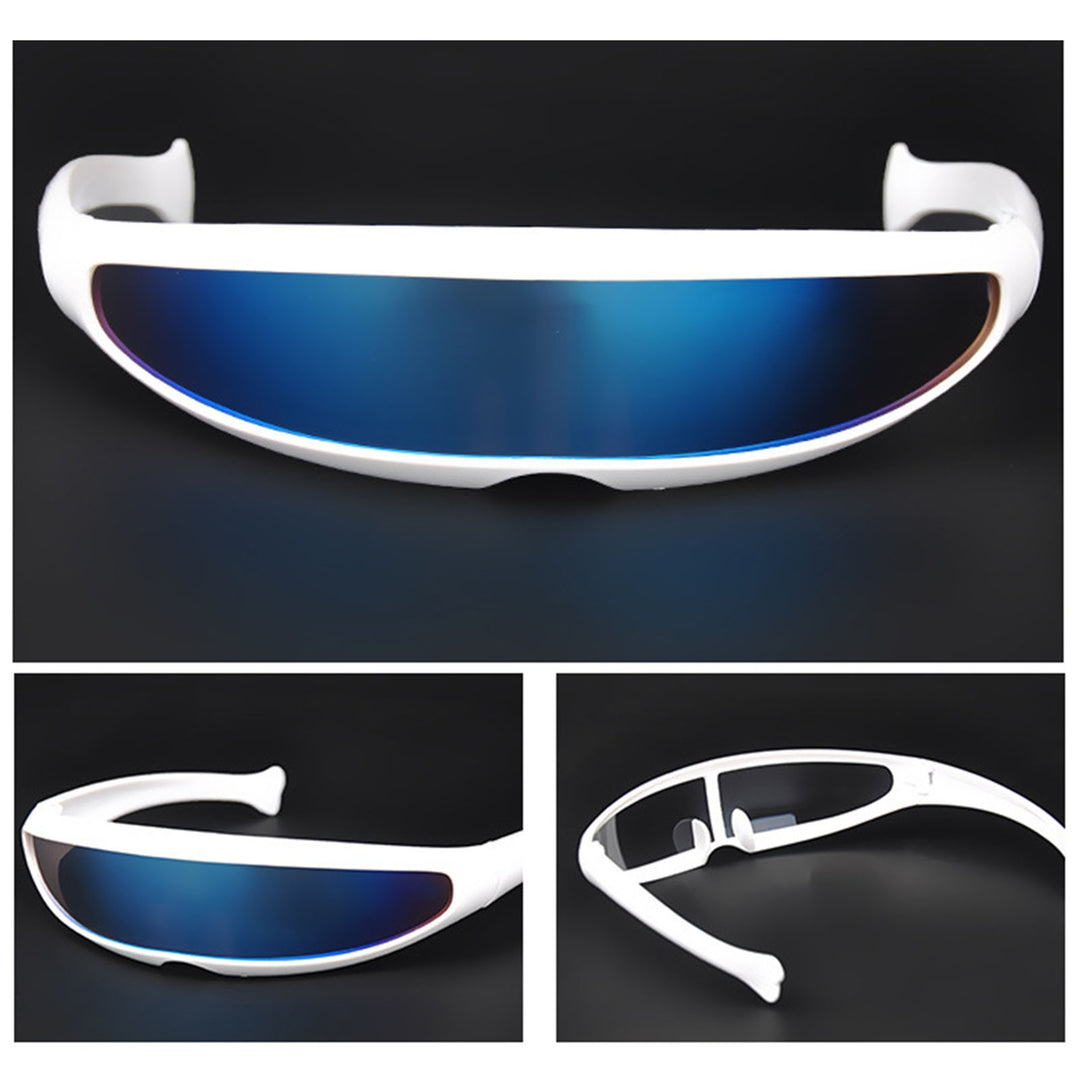 Novelty Futuristic Mirrored Sunglasses UV Protection Sunglasses Punk X-Men Personalized Sunglasses Narrow Sun Glasses Image 10