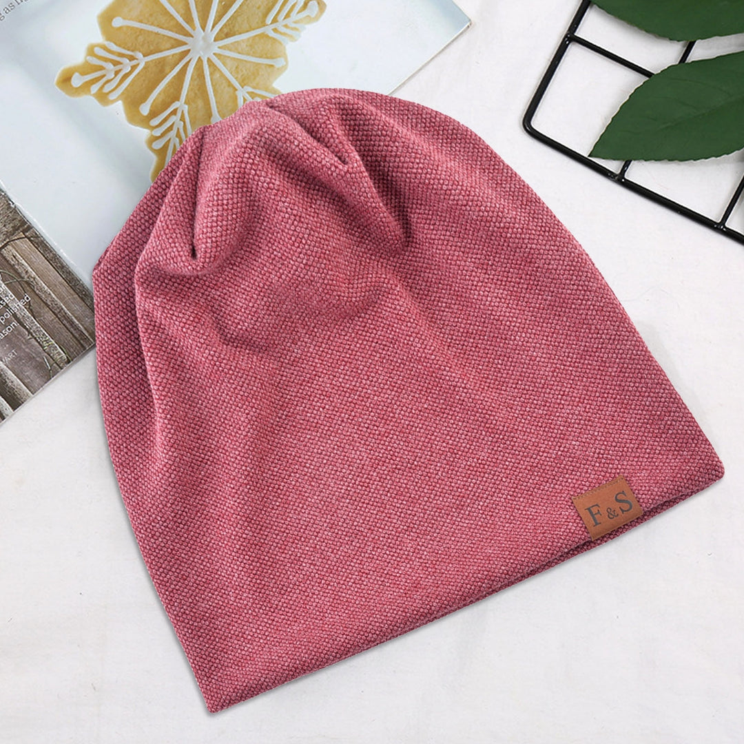 Knitted Hat Plush Lining Casual Hip Hop Super Soft Stretchy Keep Warm Solid Color Women Men Unisex Beanie Cap for Spring Image 10