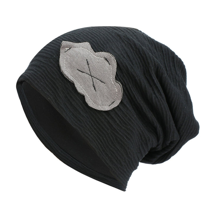 Winter Beanie Cloud Patch Slouchy Breathable High  Elasticity Soft Keep Warm Decorative Anti-shrink Lady Autumn Cap for Image 2